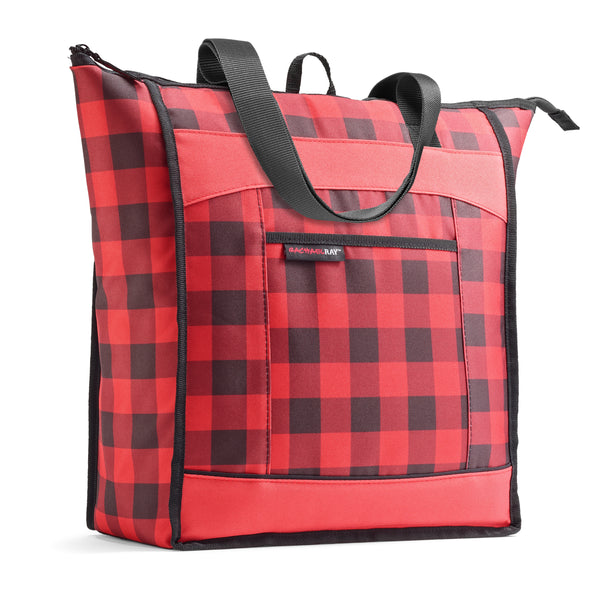 Rachael Ray ChillOut Cooler Tote Bag, Red Buffalo Check