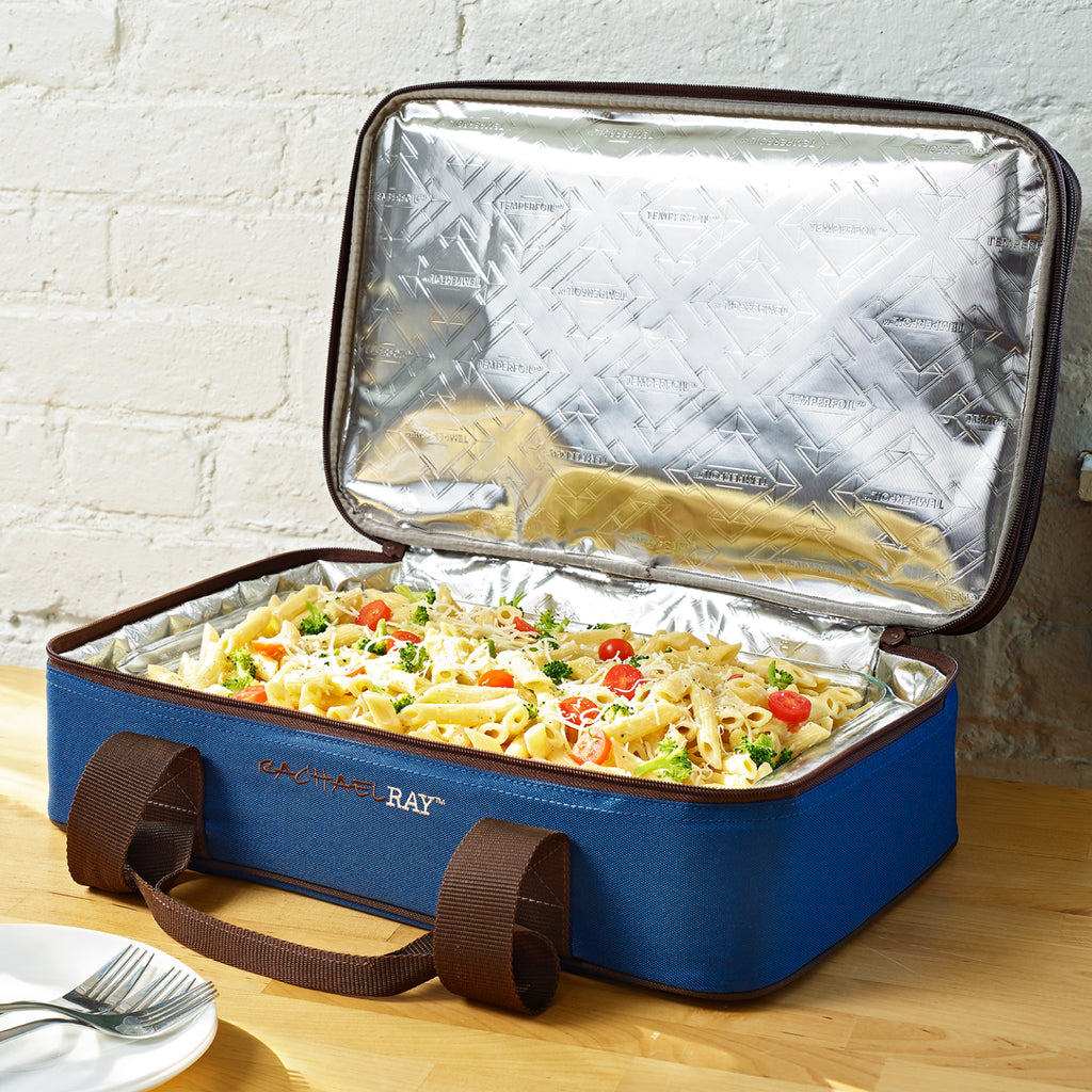 Rachael Ray Expandable Lasagna Lugger, Navy