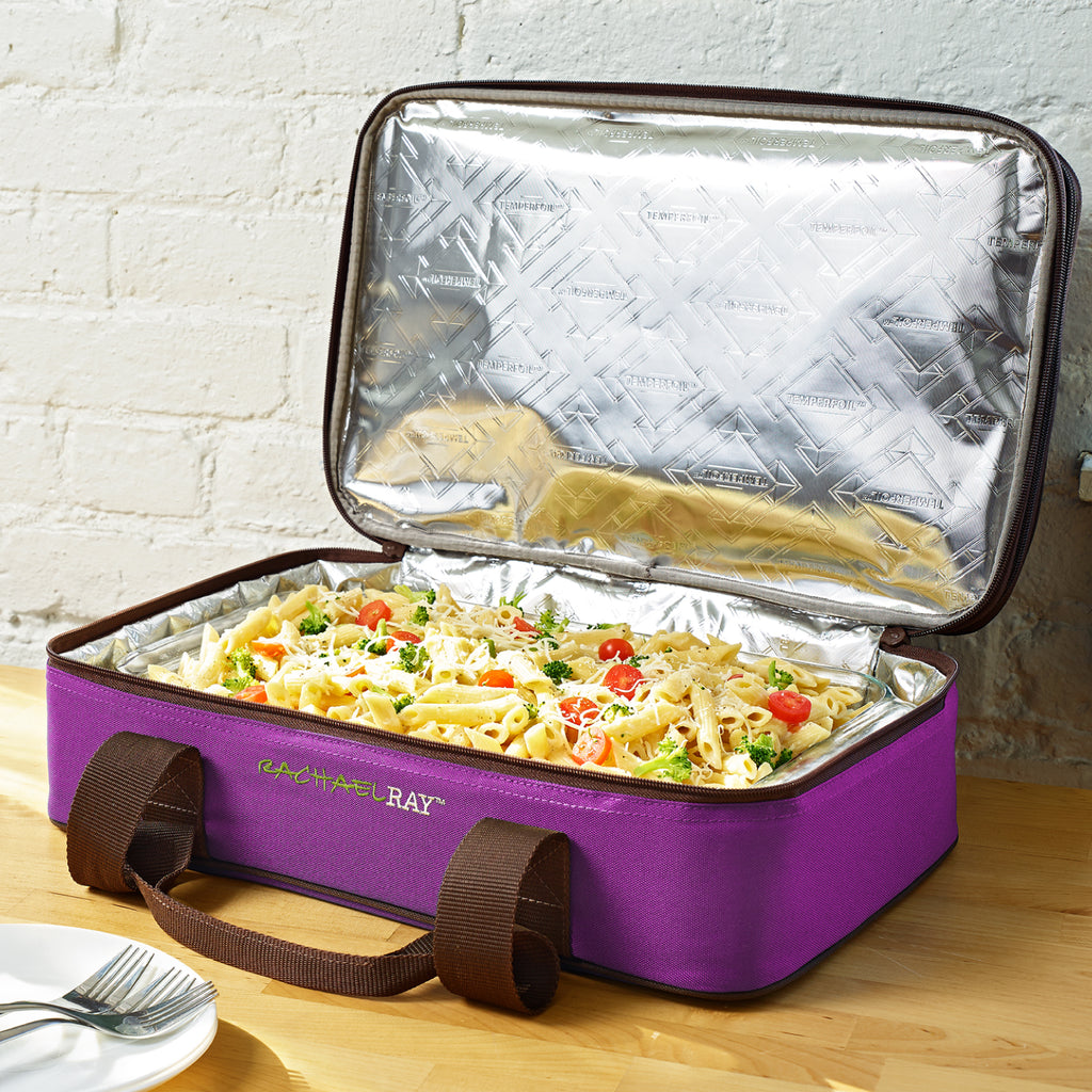 Rachael Ray Expandable Lasagna Lugger, Purple – Fit Fresh Online