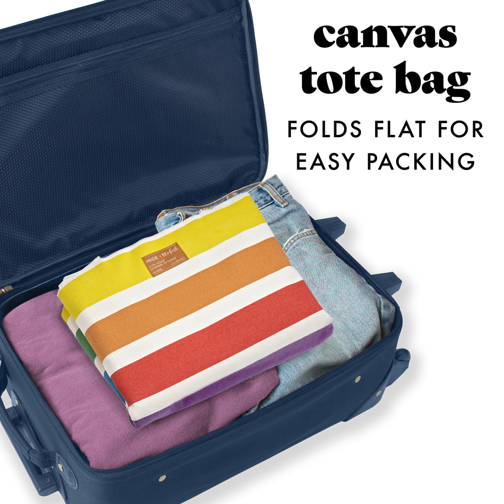 All The Things XL Travel Tote Bag, Colorful Stripe