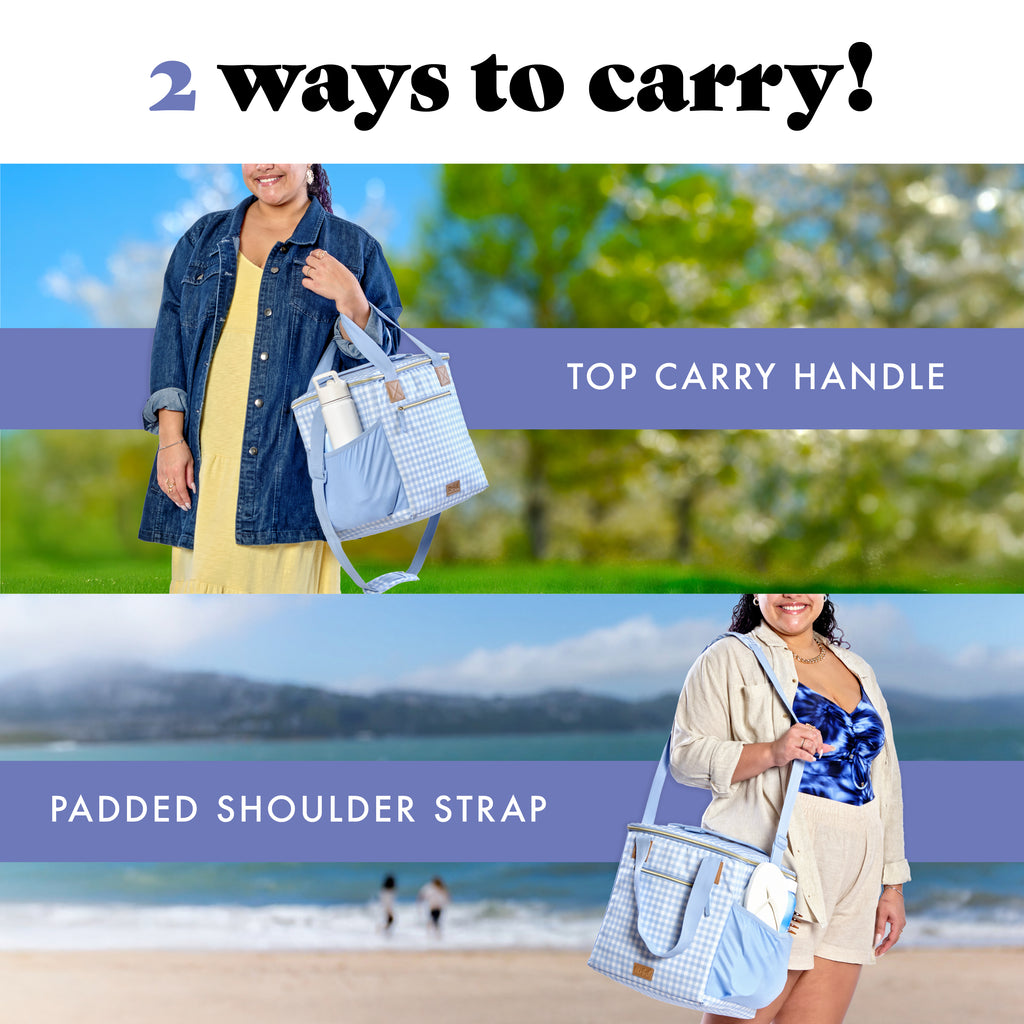 Regatta 24-Can Soft Cooler, Blue Gingham