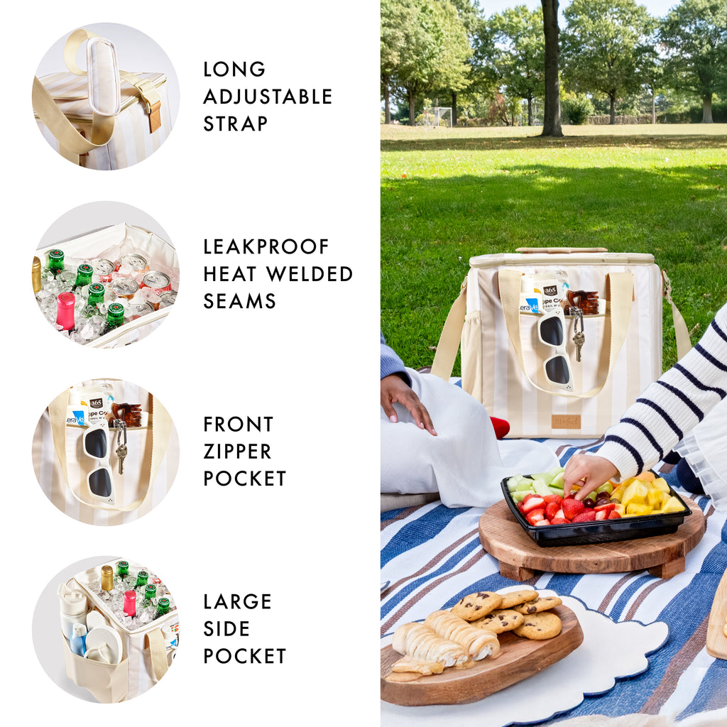 Regatta 24-Can Soft Cooler, Pina Colada Stripe