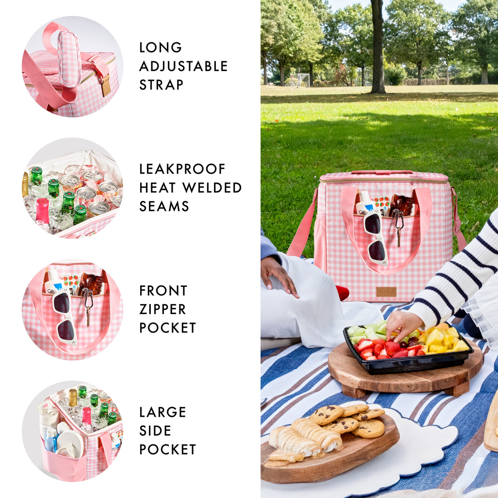 Regatta 24-Can Soft Cooler, Pink Gingham