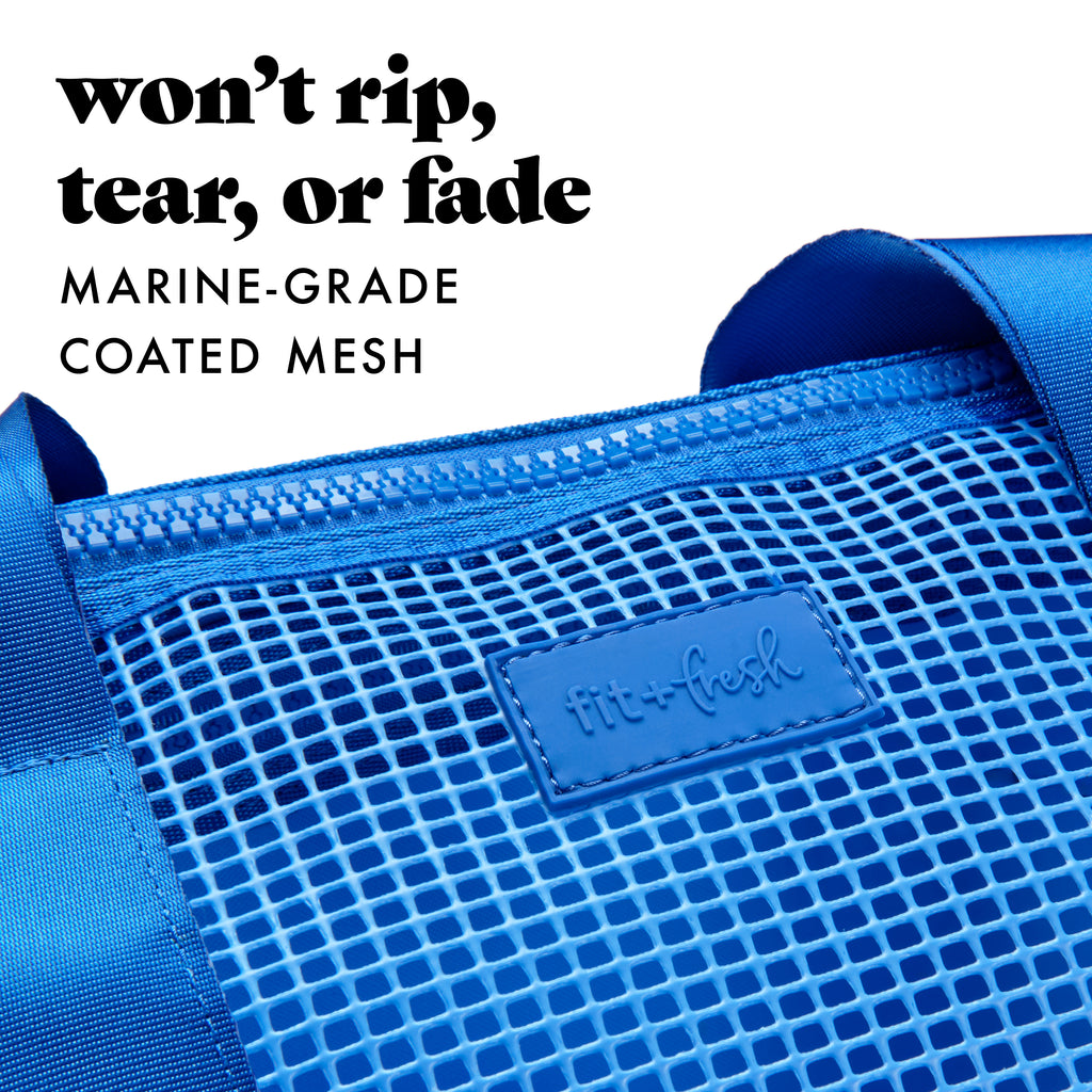 The Shore Thing® XL Marine Grade Mesh Beach Bag, Marina Blue