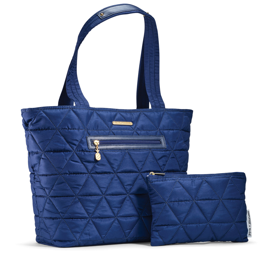 fit & fresh voyager travel commuter tote bag Metro Tote 2-in-1 Work Lunch Bag, Navy Simplified – Fit + Fresh Online Store