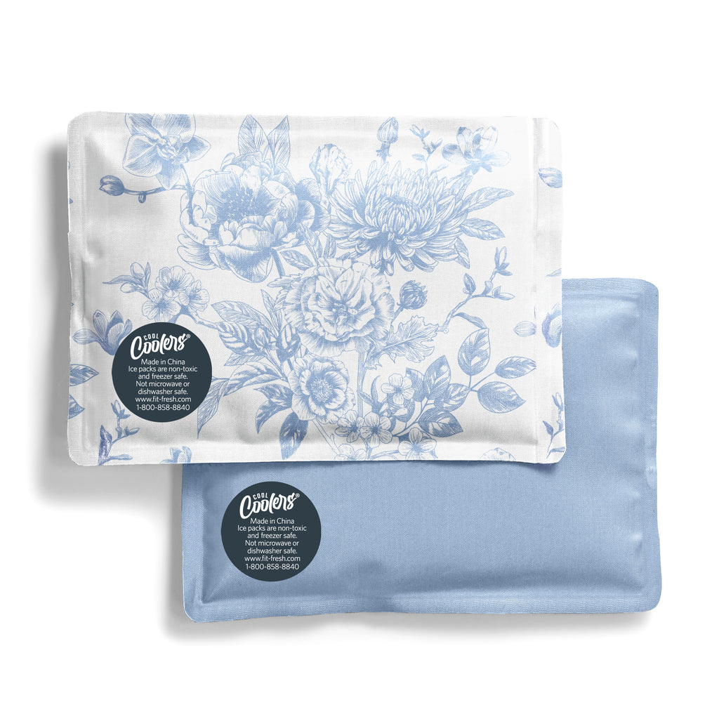 Cool Coolers Soft Ice, Cornflower Blue Floral Toile