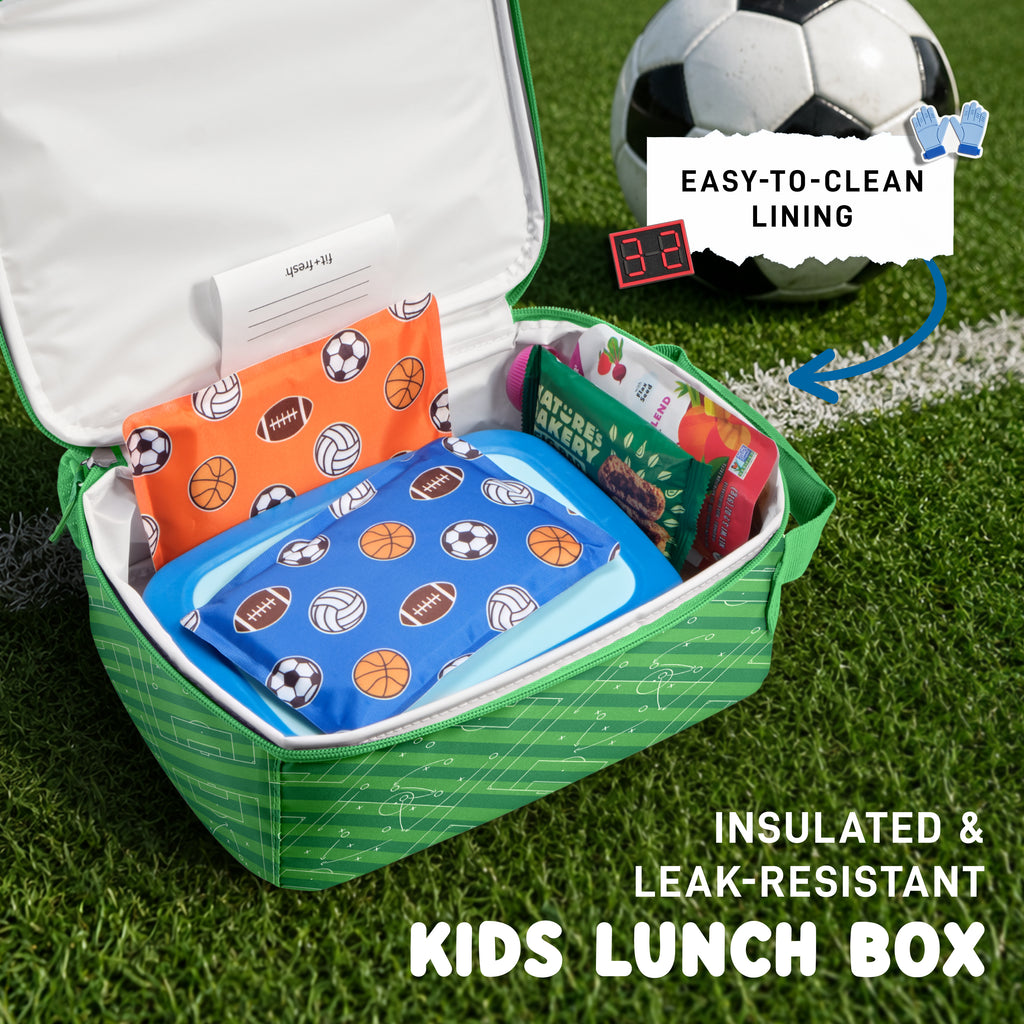 Charm Kids Lunch Bag with 6 Charms, Soccer