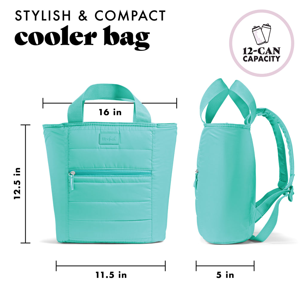 Mari 12-Can Backpack Cooler Tote, Teal