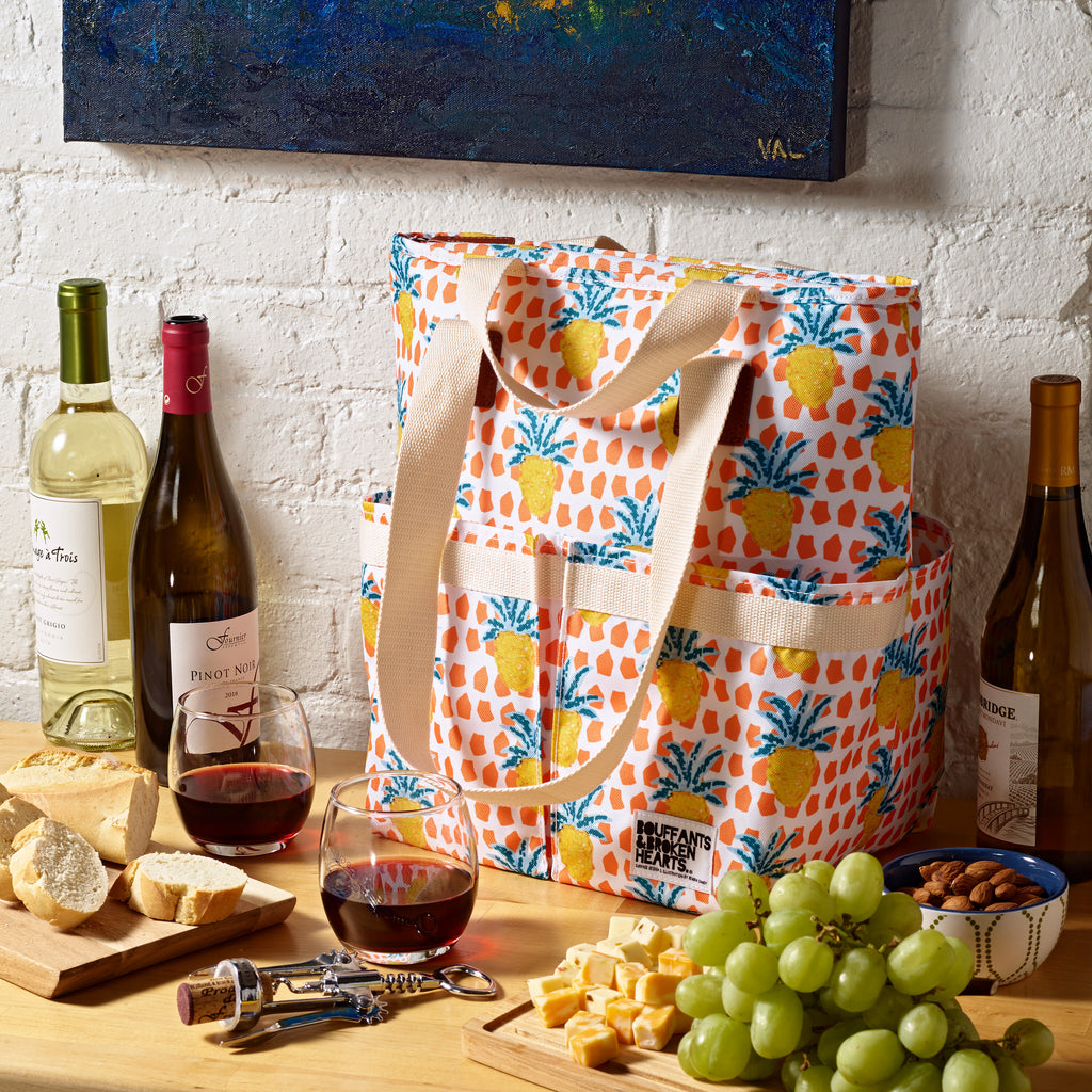 Wine Cooler Tote, Pineapple