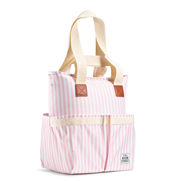 Wine Cooler Tote, Blush Vineyard Stripe