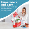 Cool Coolers XL Soft Ice, Daiquiri Cabana Stripe