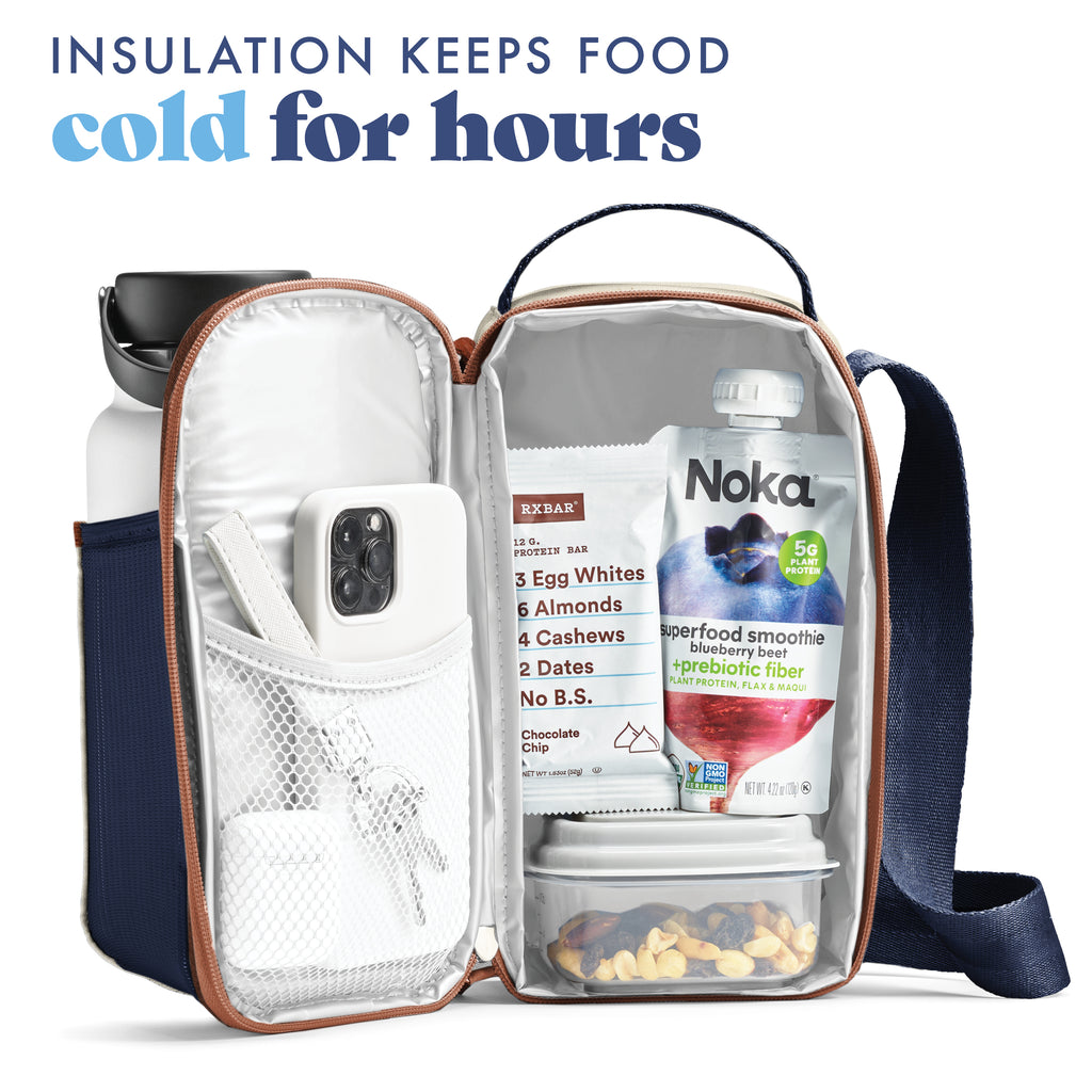 Nina Water Bottle Cooler Crossbody Bag, Deluxe Canvas