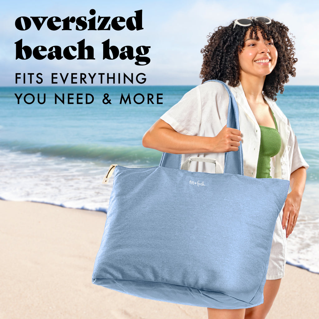 All The Things XL Travel Tote Bag, Denim