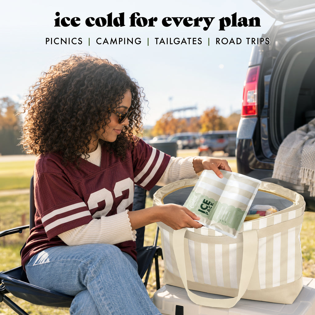 Cool Coolers XXL High Performance Cooler Ice, Pina Colada Cabana Stripe