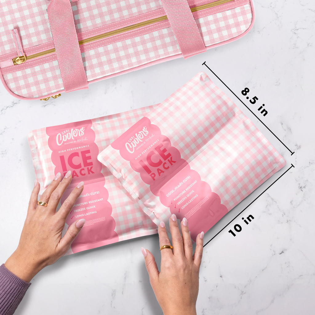 Cool Coolers XXL High Performance Cooler Ice, Pink Gingham