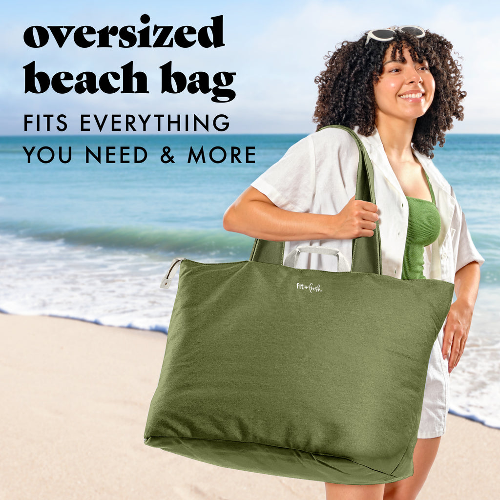 All The Things XL Travel Tote Bag, Olive