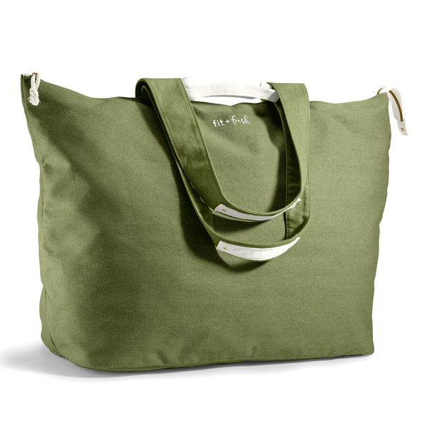 All The Things XL Travel Tote Bag, Olive