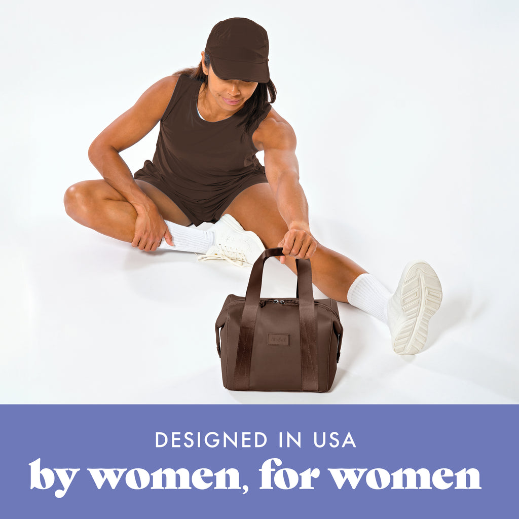 Remi Neoprene Lunch Bag with Lunch Kit, Dark Chocolate