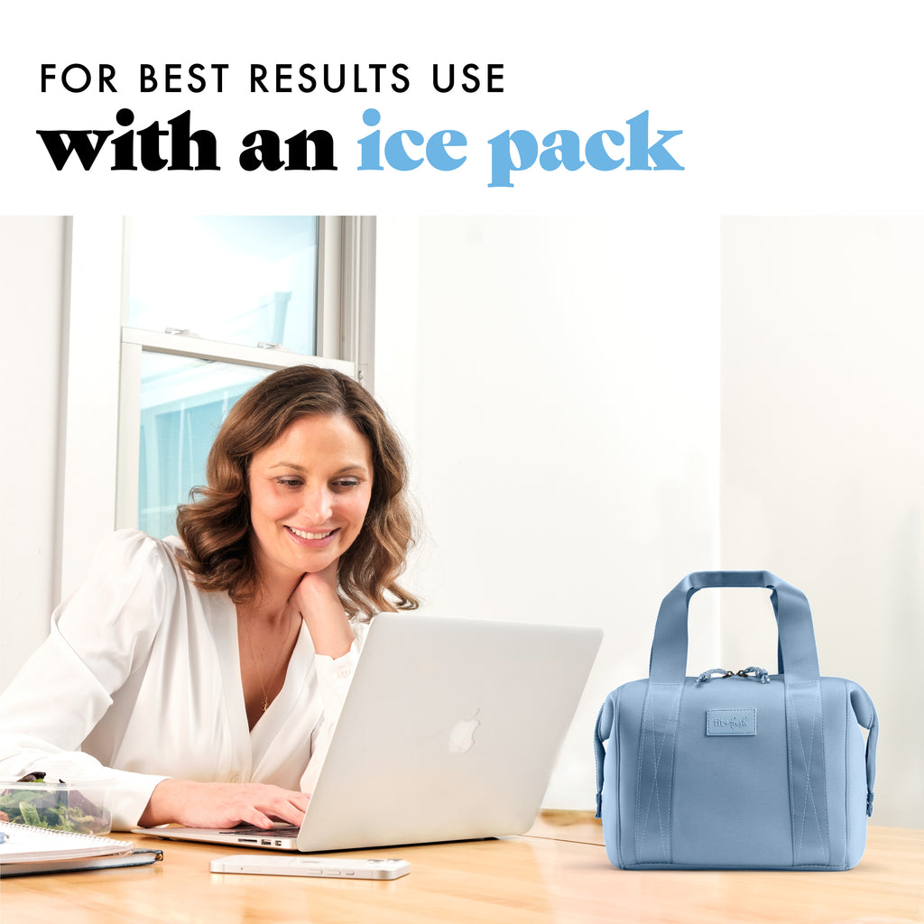 Remi Neoprene Lunch Bag with Lunch Kit, Slate