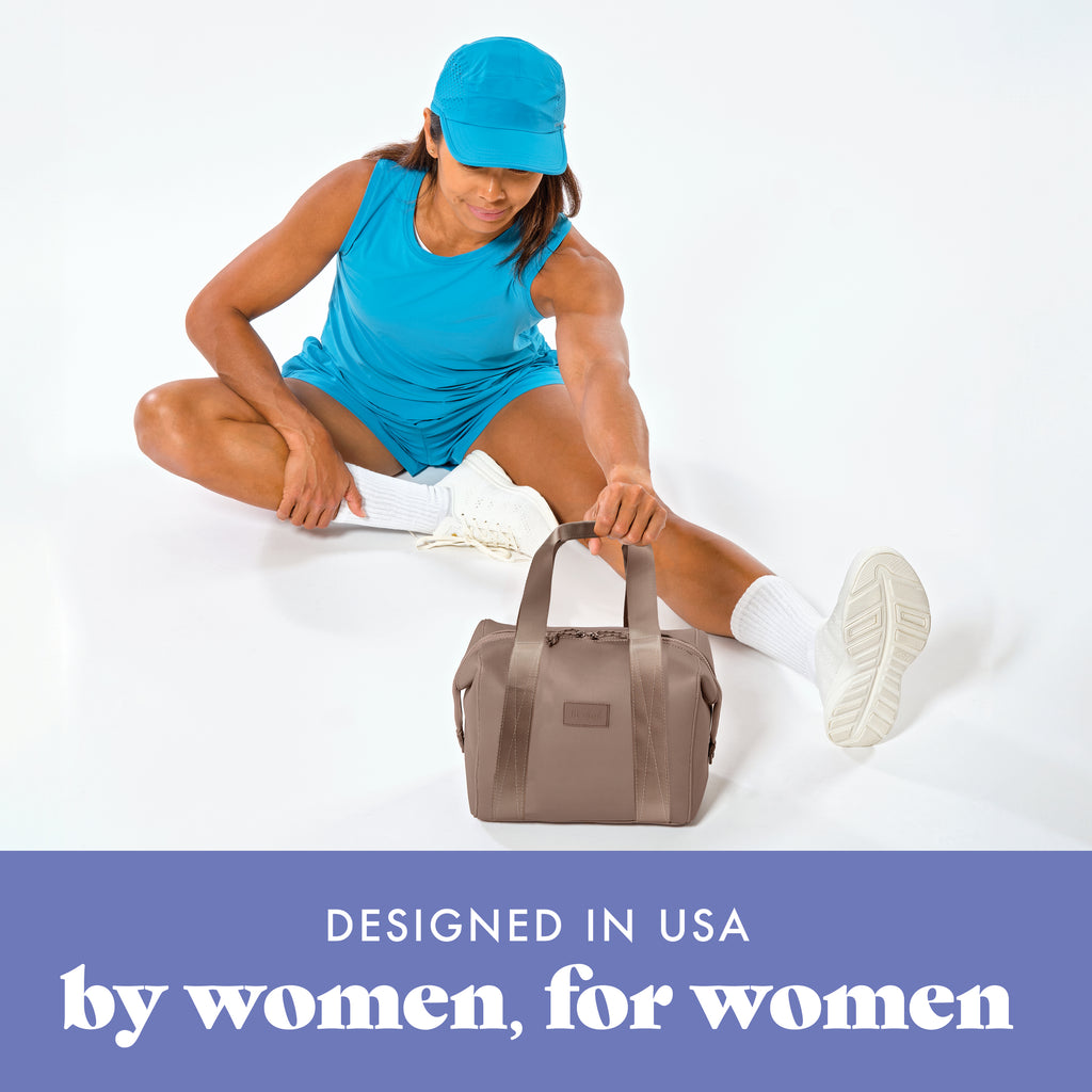 Remi Neoprene Lunch Bag with Lunch Kit, Taupe