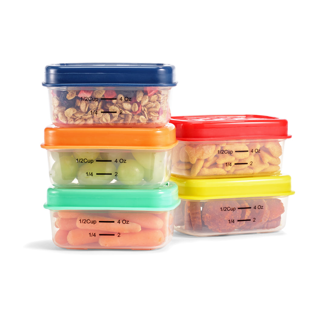  Fit & Fresh Snack 'N Stack Set, 1-Cup Snack Containers