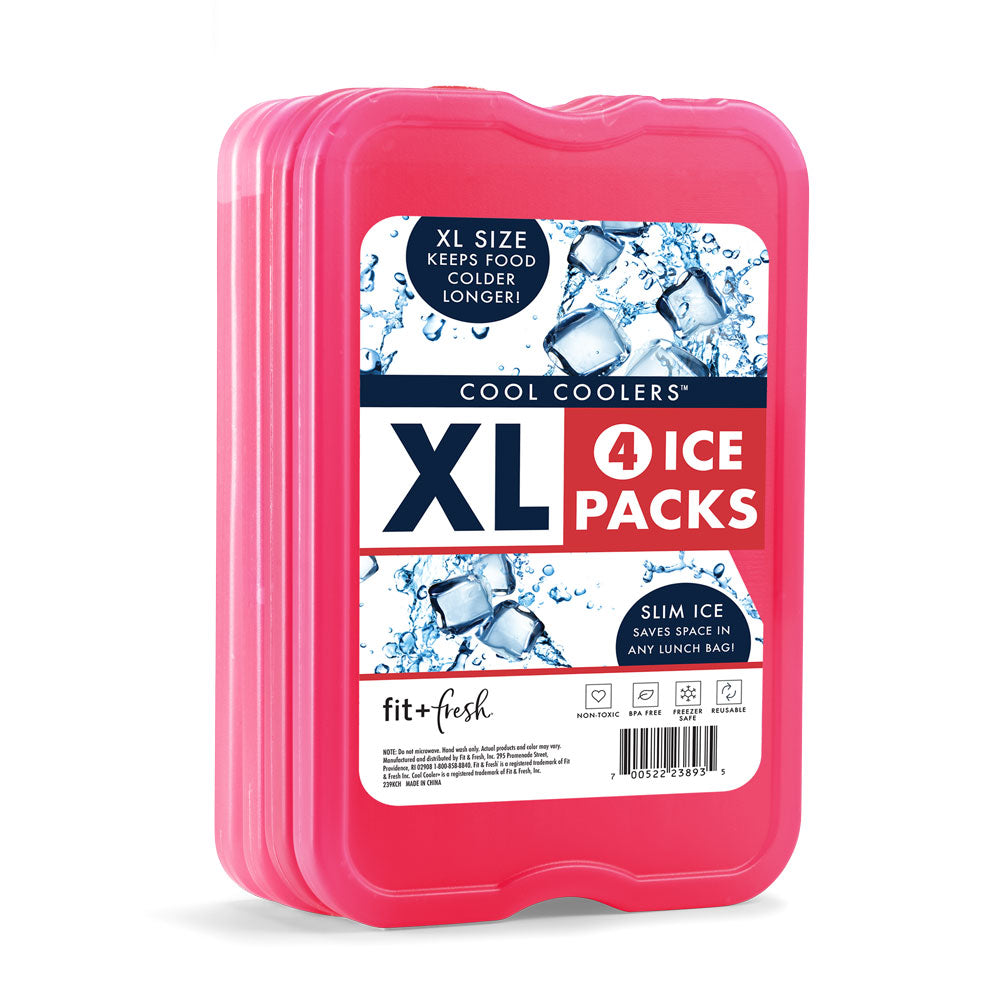 Fit & Fresh XL Cool Coolers Freezer Slim Ice Pack for Lunch Box