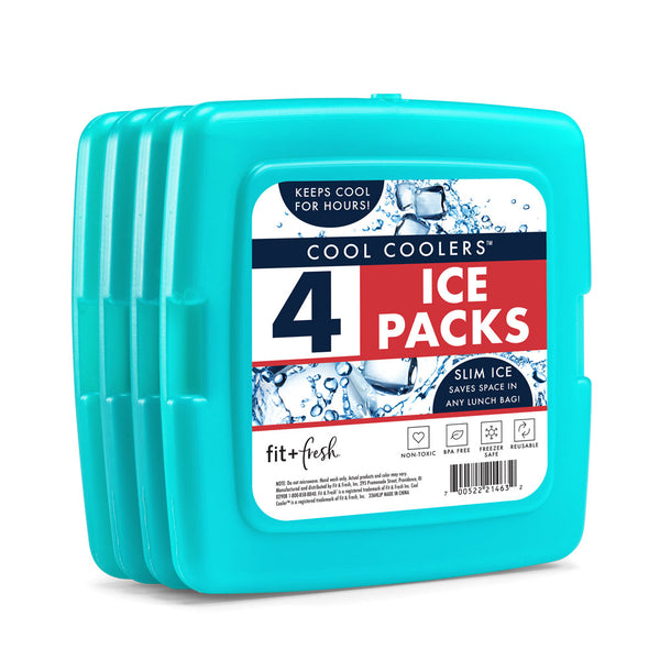 Fit & Fresh, Penguins Cool Coolers Lunch Ice Packs, Set of 4