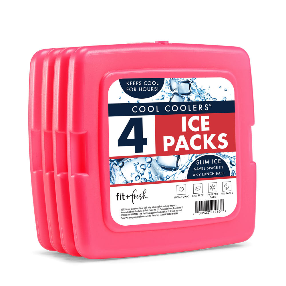 Fit & Fresh Cool Cooler Slim Reusable Ice Packs (Set of8)