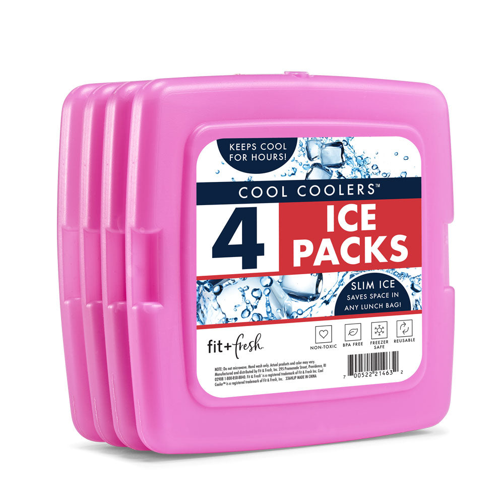 Ice Packs for Lunch Box - Freezer Ice Packs - Slim Long Lasting Cool Packs for Lunch Bags and Cooler, Poker (Heart)