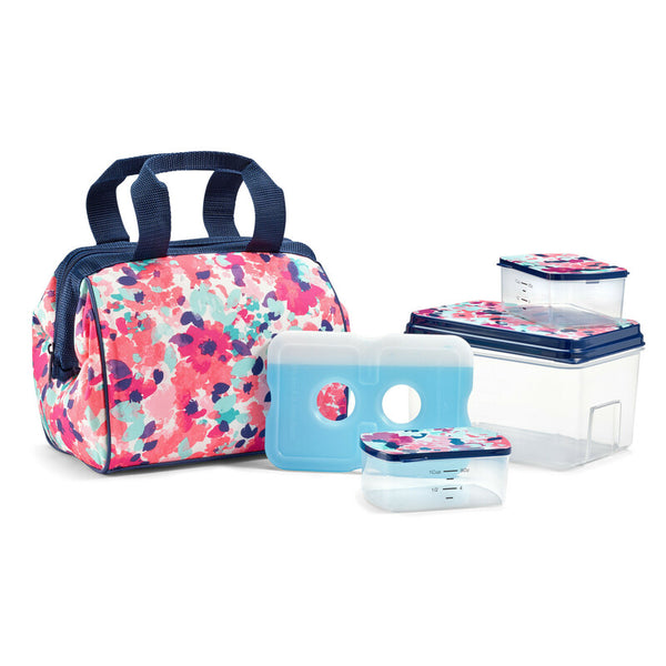 Fit & Fresh 2950ALJSC3035 Artist Collection Deluxe Lunch Kit Multicolor Floral