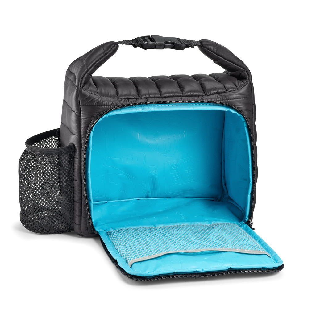 Rubbermaid Lunchbox Insulated Lunch Bag, Medium, Black Etch