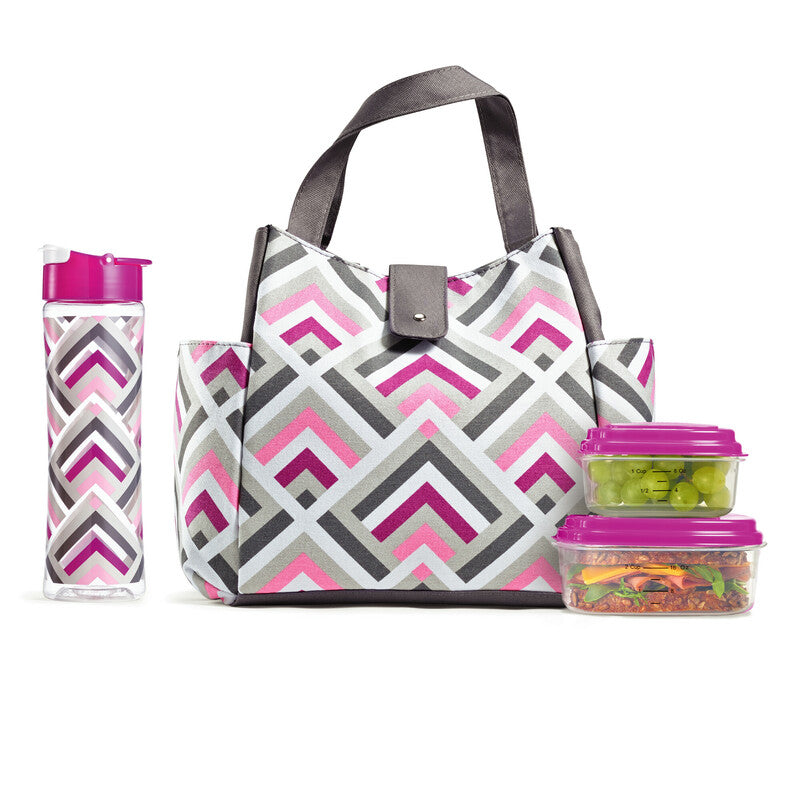 Fit & Fresh Westport Insulated Lunch Bag Kit - Black